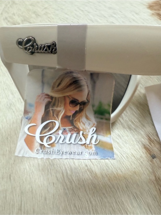 CRUSH Brand Optics White Large Statement Sunglasses NWT main image 5